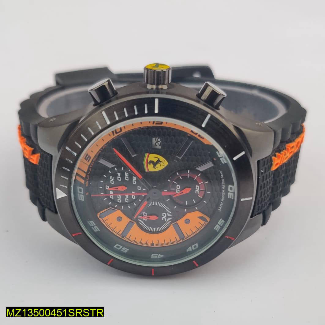 🔴 Ferrari Scuderia Chronograph Watch – Precision Meets Performance 🏁