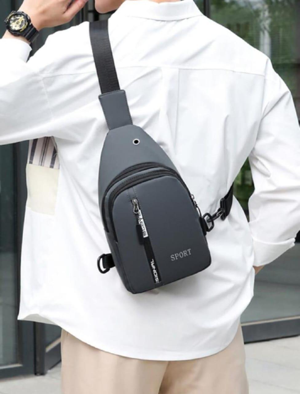 π Menβs Waterproof One-Side Shoulder Bag β Multi-Pocket, Mobile-Friendly & Stylish Carry π§π±
