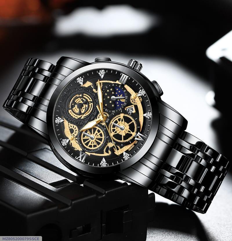 Menβs Stainless Steel Waterproof Watch π§β β Durable & Stylish π οΈπ€