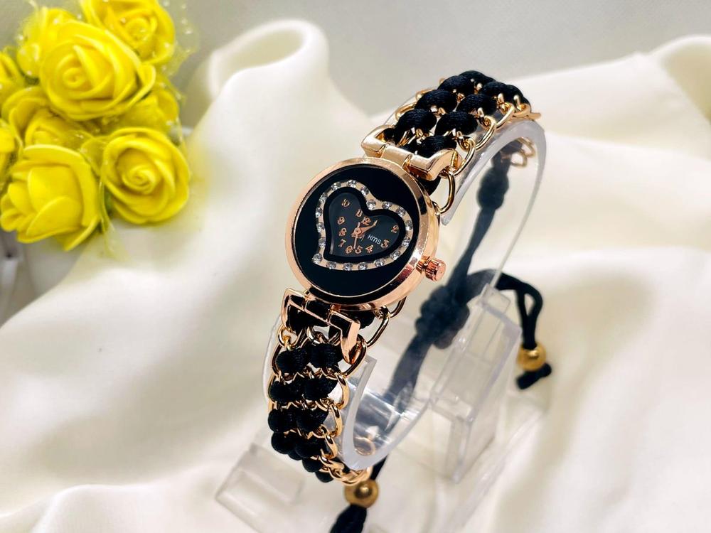 π€β¨β NoirBelle β The Elegant Black Bracelet Watch for Her πΈππ«