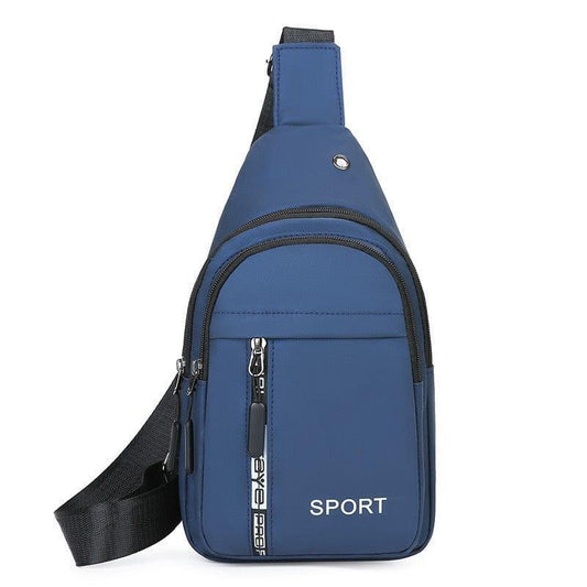 🎒 Men’s Waterproof One-Side Shoulder Bag – Multi-Pocket, Mobile-Friendly & Stylish Carry 💧📱
