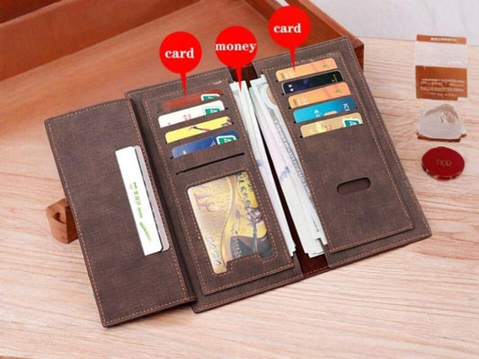 🧔‍♂️ Men's Premium Leather Wallet – Sleek, Durable & Timeless Style 💼