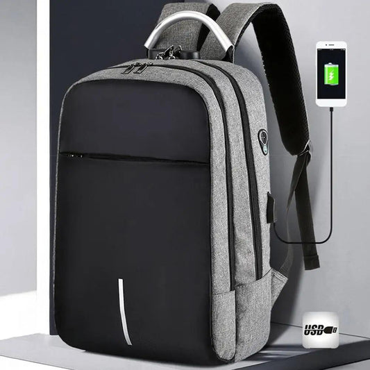 💼 Smart Laptop Bag – Built-in Charger 🔋, Hands-Free Port 🎧 & Multi-Function Design 🌐